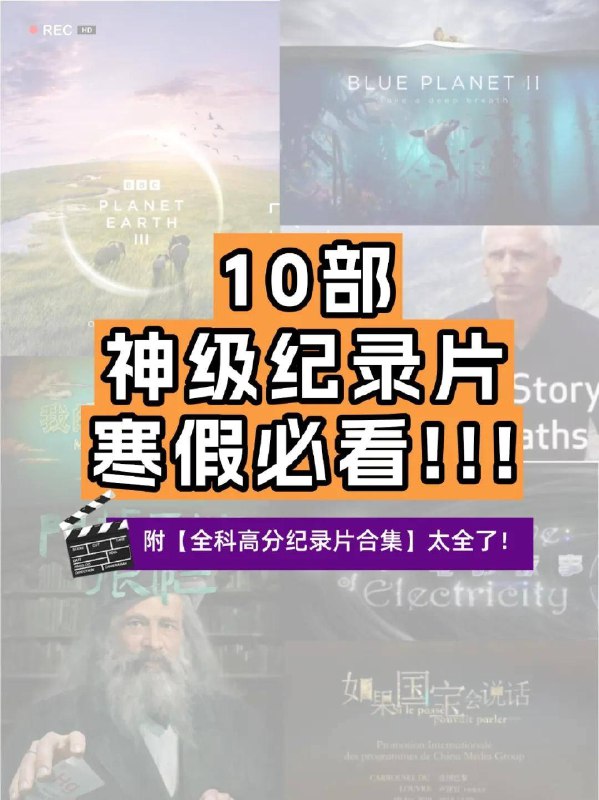 《央视推荐寒暑假学生必看小初高纪录片合集》精选优质纪录片，涵盖科学、历史、自然等多领域，助力学生拓展视野，增长知识