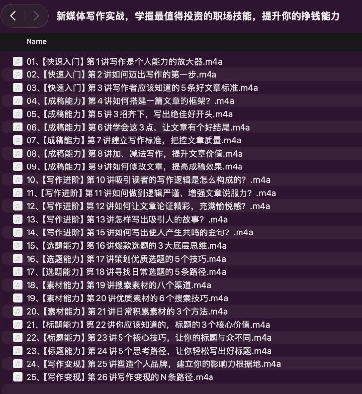 《新媒体写作实战，学握最值得投资的职场技能，提升你的挣钱能力》掌握新媒体写作核心技巧，提升内容创作与变现能力，助你在职场脱颖而出，实现收入快速增长