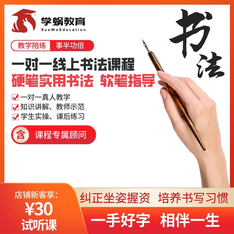 《书法练字课程》专业导师指导，从基础到进阶，快速提升书法水平，适合各年龄段学习