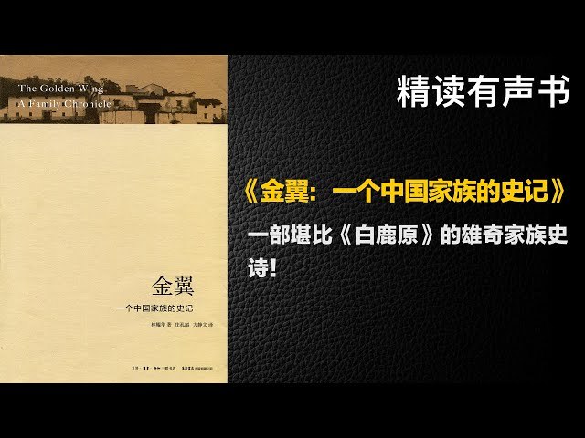 《听书解读金翼：一个中国家族的史记 》一部中国家族的百年史诗，展现社会变迁与人性光辉，深度解读《金翼》背后的历史与文化