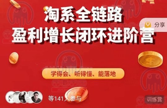 《桐策电商淘系全链路盈利增长闭环进阶营》实战专家深度解析淘系电商全链路，从流量获取到转化提升，手把手教你构建持续盈利增长模型