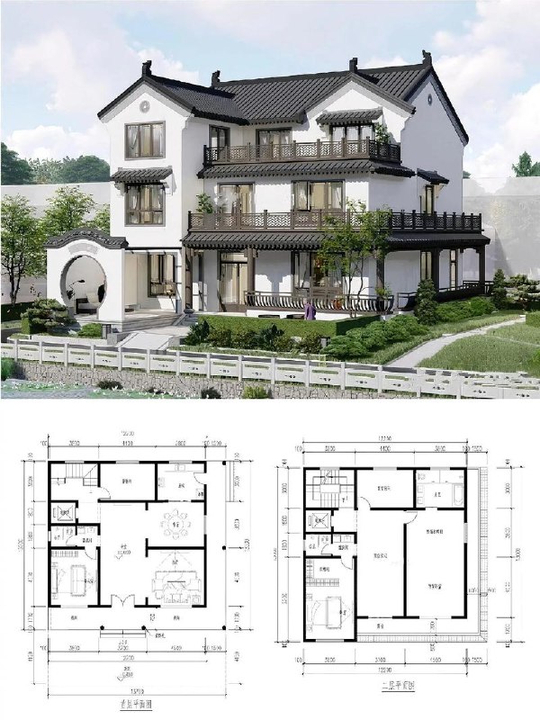 《1400多套农村自建房 别墅图纸》精选1400套农村自建房别墅图纸，涵盖多种风格，满足不同需求，助您打造理想家园