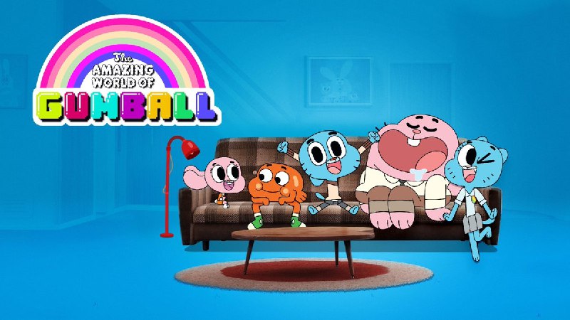 《少儿英语启蒙动画阿甘妙世界 The Amazing World of Gumball (1-6季+番外) 》爆笑家庭冒险，脑洞大开剧情，寓教于乐英语启蒙，适合亲子共赏