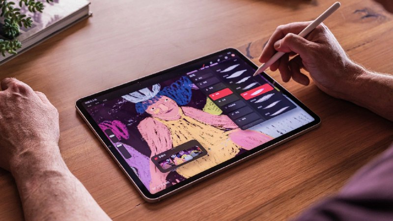 《ipad平板procreat绘画》专业级画笔与超低延迟，搭配高性能画布，让创意流畅呈现，体验数字绘画的魅力