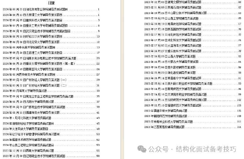 《辅导员面试资料》聚焦辅导员岗位核心能力，涵盖面试高频考点与实战技巧，助你系统构建答题框架，从容应对各类挑战，展现专业素养与个人风采