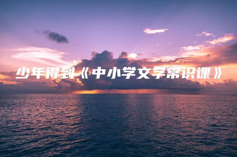 《中小学文学常识课》轻松掌握必考知识点，生动有趣的故事讲解，提升文学素养，助力考试加分