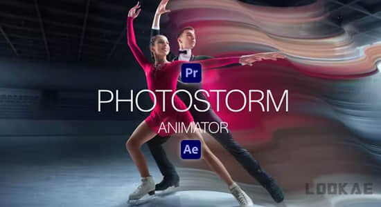 《AEPR模板图像拖尾流动视觉特效动画PhotoStorm Animator 》动态拖尾特效让图像瞬间流动起来，轻松打造专业级视觉动画，提升作品表现力
