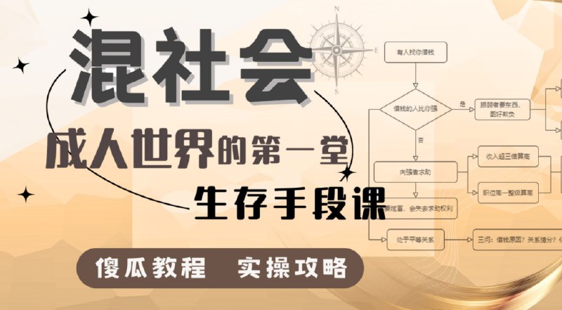 《混社会：步入成人世界的第一堂生存手段课》揭秘成人世界的生存法则，助你快速适应社会规则，掌握实用社交技巧