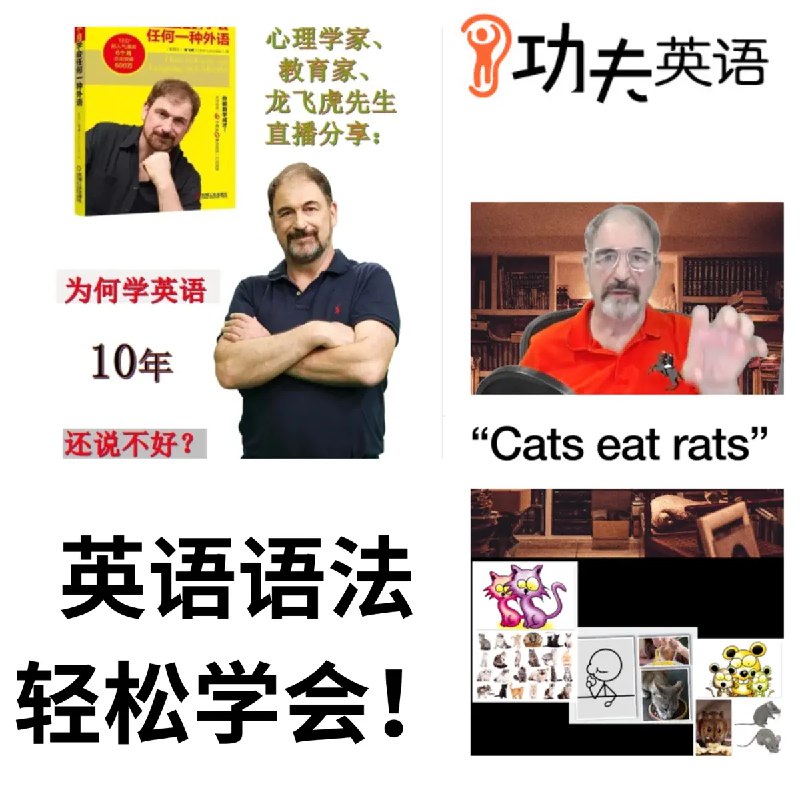 《龙飞虎先生功夫英语全套视频课程,零起点直达流利听说 》龙飞虎先生亲授，独特方法突破听说障碍，零基础轻松掌握流利英语，实战教学高效提升
