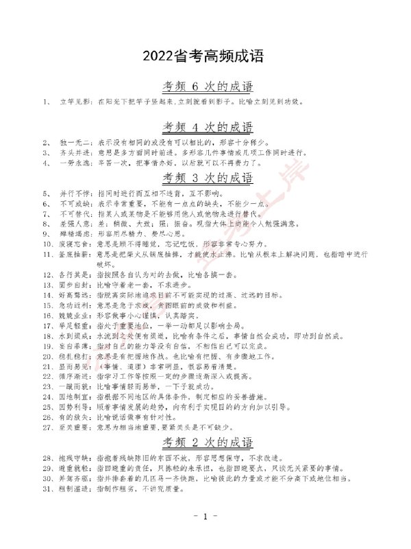 《成语顾斐高频成语500词》精选高频成语500个，覆盖考试常见考点，附有记忆口诀和真题例句，帮助快速掌握成语含义与用法，提升语文成绩