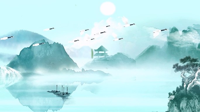 《短视频热门素材——江南古风风景视频》烟雨朦胧，小桥流水，每一帧都如诗如画，带你穿越千年江南，感受古韵悠长