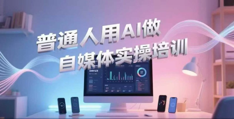 《普通人用AI做自媒体实操培训》手把手教你用AI工具高效产出爆款内容，零基础也能快速上手，实现自媒体变现