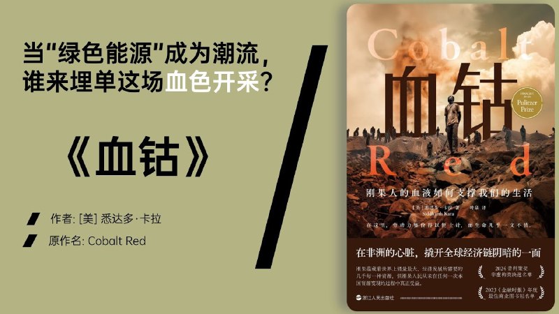 《血钴:刚果人的血液如何支撑我们的生活》揭露刚果钴矿开采的血泪真相，揭示全球科技繁荣背后的残酷代价