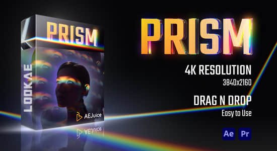 《AEPR模板61种高质量梦幻棱镜折射光学视觉特效Prism 》61款特效模板带来丰富视觉体验，适用于多种场景，轻松提升视频质感与创意表现