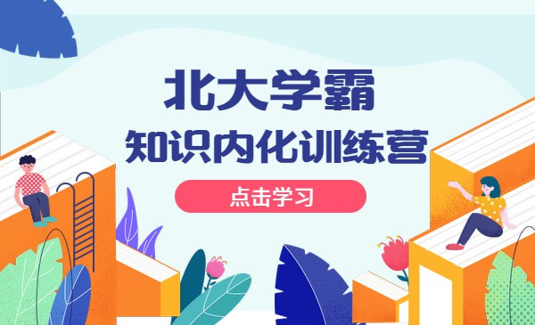《北大学霸·知识内化训练营》掌握高效学习法，提升知识吸收效率，构建个人知识体系，轻松应对各类考试与应用场景