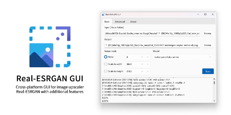 《Real-ESRGAN GUI- 图片放大清晰神器GIF 也能搞定 》AI智能放大图片，一键提升清晰度，GIF动图也能高清修复，操作简单效果惊艳️ #AI修复 #RealESRGAN #图片处理神器 #GIF优化 #Windows软件 2025-06-27 01:47:18🔗 