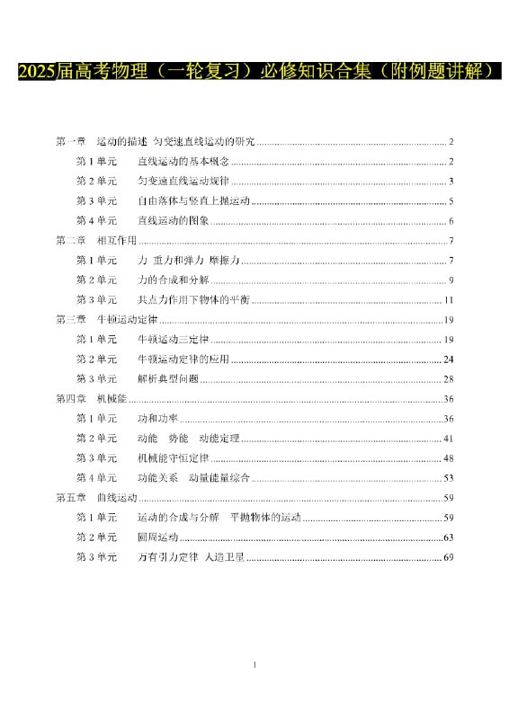《2025高中物理知识点汇总合集》全面覆盖2025高考物理核心考点，精准提炼高频难点，助你高效备考️ #高考物理 #2025高中物理知识点汇总合集 #备考必备 2025-08-18 04:35:19🔗 