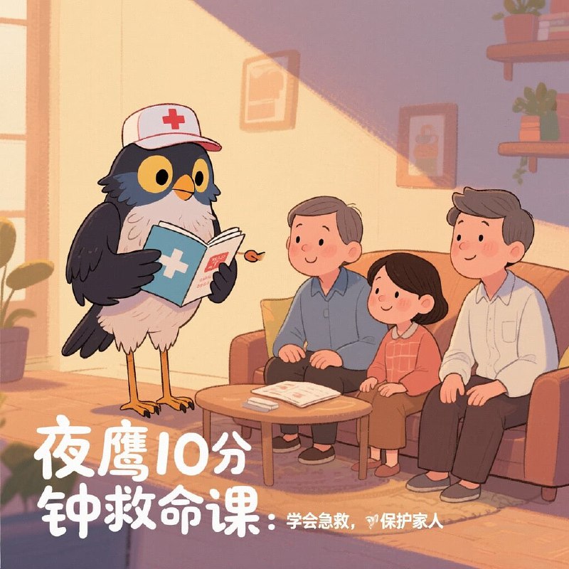 《夜鹰10分钟救命课》10分钟掌握急救关键步骤，危急时刻挽救生命，简单易学，人人必备的安全技能