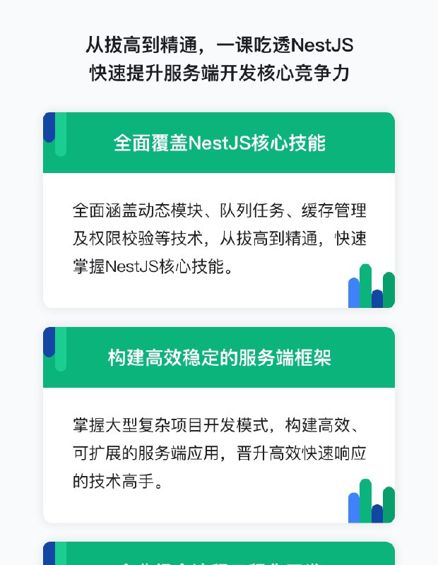 《NestJS 从拔高到精通，大型复杂业务架构落地实践(36章) 》深入剖析NestJS高级特性，助力开发者掌握复杂业务架构设计与落地️ #NestJS进阶 #大型架构实战 #后端开发 #技术精讲 2025-07-23 03:04:38🔗 