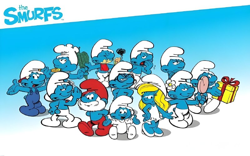 名称：《经典童话绘本故事蓝精灵 The Smurfs  》亮点：蓝精灵们用智慧和团结战胜困难，传递友爱与勇气的正能量，适合亲子共读