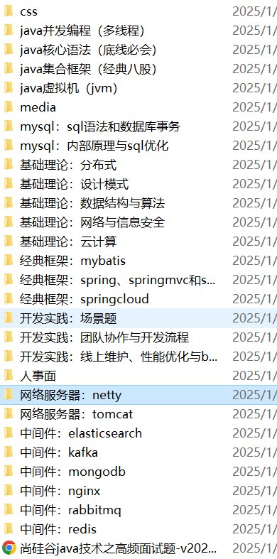 名称：《尚硅谷Java技术之高频面试题-v2025》亮点：深入解析Java高频面试题，助力开发者快速掌握核心考点，提升面试通过率标签：#Java面试 #尚硅谷 #高频考点 #程序员必备 #面试指南更新日期：2025-06-22 02:19:10链接：