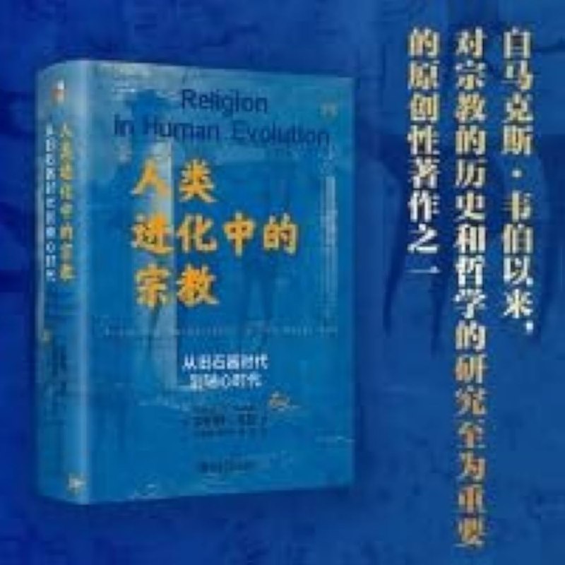 《人类进化中的宗教：从旧石器时代到轴心时代》探索宗教如何伴随人类进化，从原始信仰到轴心时代的哲学突破，揭示精神需求与社会发展的深层联系