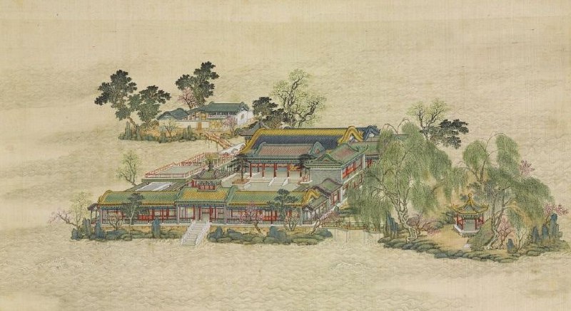 《圆明园四十景图咏》清代宫廷画师绘制的圆明园全景图，展现皇家园林的极致美学与建筑艺术️ #皇家园林 #圆明园四十景图咏 #文化遗产 2025-06-29 05:24:19🔗 