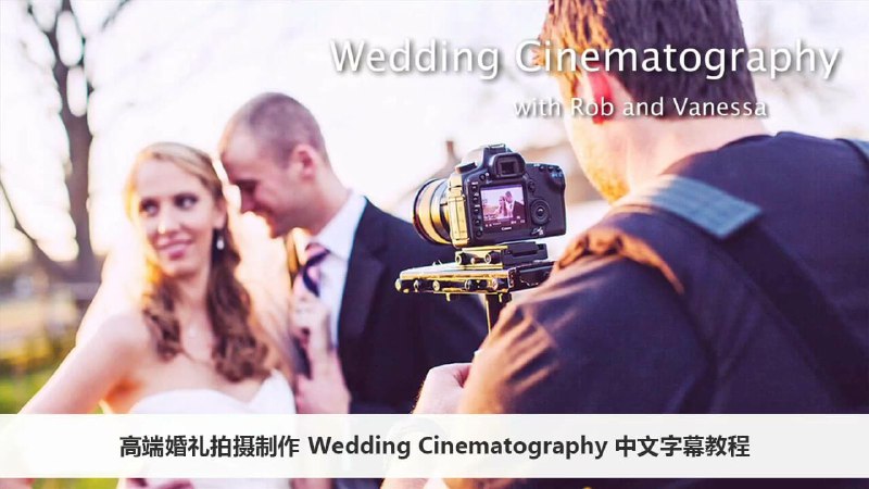 《婚礼电影拍摄制作全流程视频课程 新手入门 》从零开始掌握婚礼电影全流程，手把手教你拍摄剪辑技巧，轻松打造动人作品