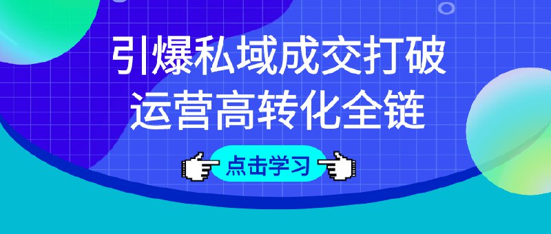 《引爆私域成交打破运营高转化全链》私域运营高转化全链路解析，实战策略助力企业突破增长瓶颈，提升用户黏性与复购率