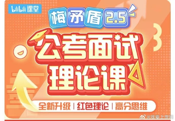名称：《梅矛盾2025老梅公考面试理论课》亮点：2025年全新升级，老梅亲授面试技巧，直击公考核心难点，助你高效突破面试关