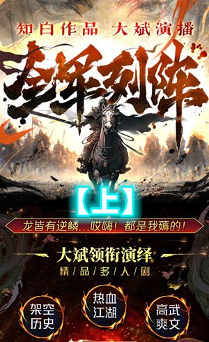 《全军列阵主播：大斌 连载至2186集》大斌播讲生动传神，情节跌宕起伏，两千多集超长连载，让你一次听过瘾