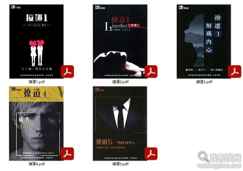 《绝版男生恋爱书籍：撩道1-5系列 》五册精华全收录，从初识到深交步步详解，真实案例+话术解析，助你掌握沟通技巧，摆脱尬聊提升魅力