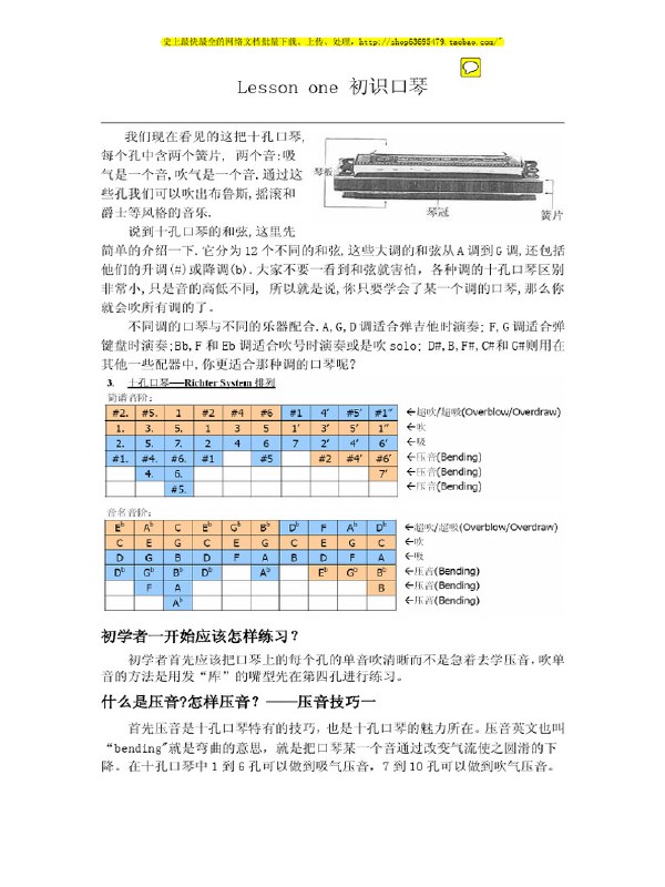 《口琴入门到精通+琴谱+pdf资料》从零基础快速上手，精选曲谱配套练习，附赠PDF资料助力高效学习，轻松掌握口琴演奏技巧