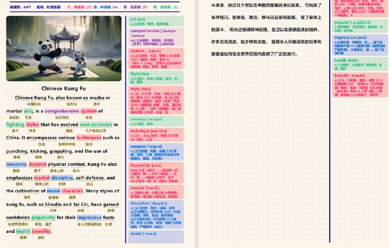 《小学初中高中英语必备单词语法阅读笔记》精选高频单词、语法重点和阅读技巧，助力学生系统掌握英语核心知识，提升考试成绩