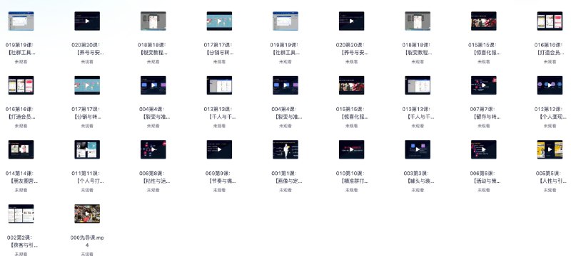 《20节社群赚钱全攻略完结MP4/2.8GB》20节干货课程，教你如何通过社群运营快速变现，2.8GB高清视频，轻松掌握赚钱技巧️ #社群运营 #社群赚钱全攻略 #MP4课程 2025-07-27 03:19:11🔗 