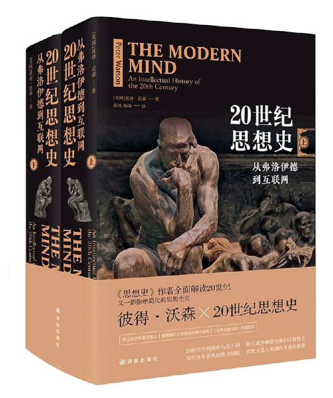 《20世纪思想史:从弗洛伊德到互联网(上下册)》全景式呈现百年思想变迁，从精神分析到数字革命，破解人类智慧密码
